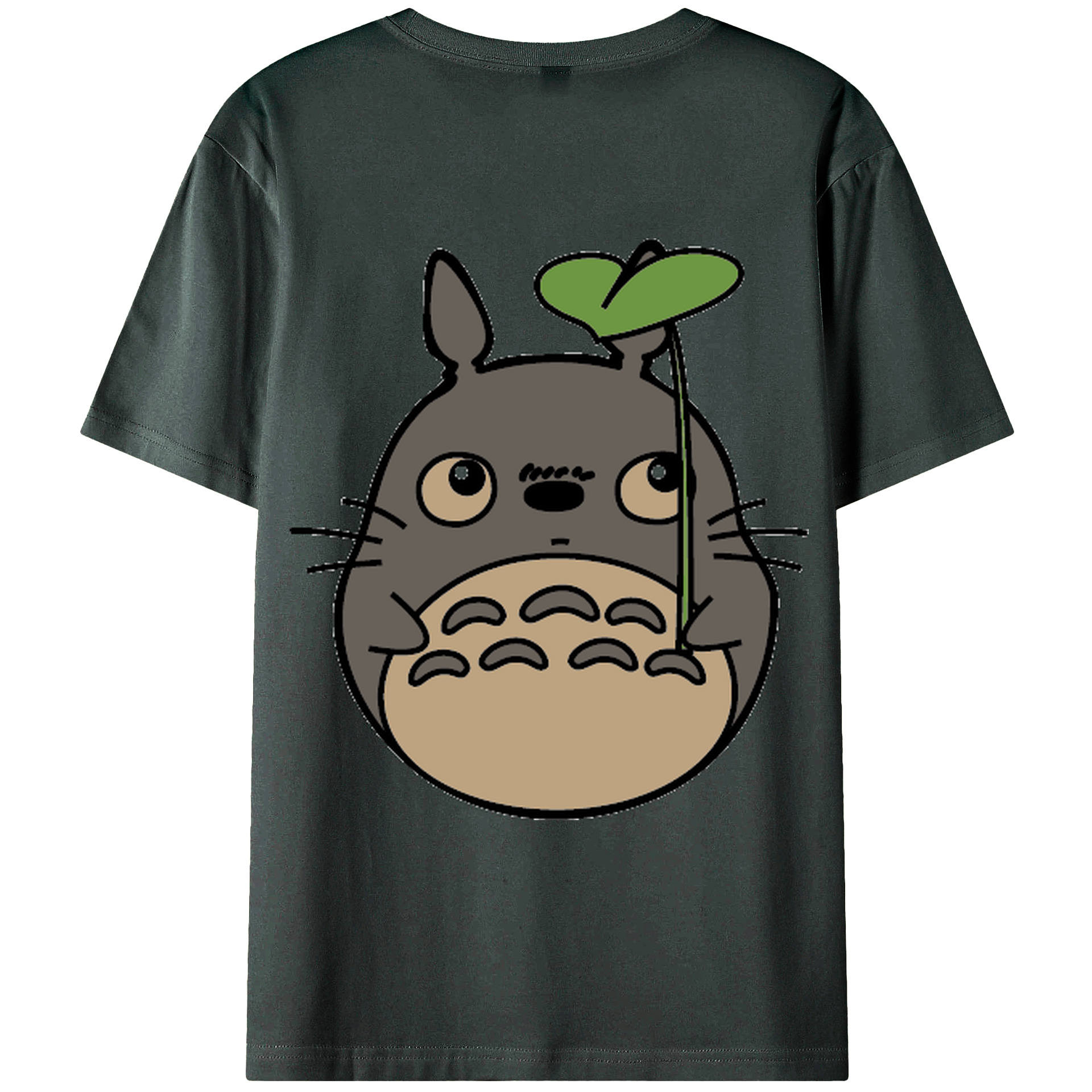 （画像用） となりのトトロ 草壁メイ 草壁サツキ My Neighbor Totoro Satsuki Kusakabe Mei Kusakabe 綿100％ メンズ半袖Tシャツ（バックプリント） 通気性